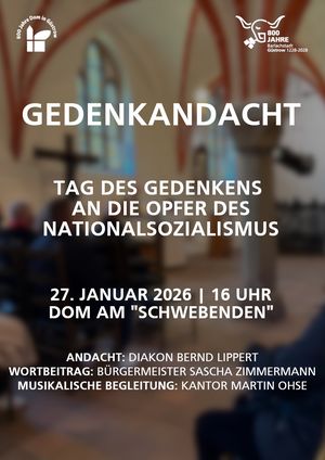 Plakat zur Gedenkandacht