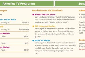 Teil der website von Flimmo