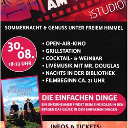 Plakat zum Sommerkino am Wall